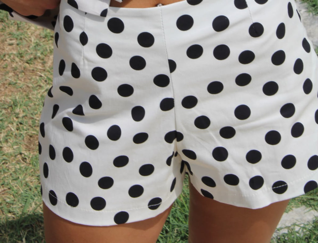 Shorts Pois Retro Chic