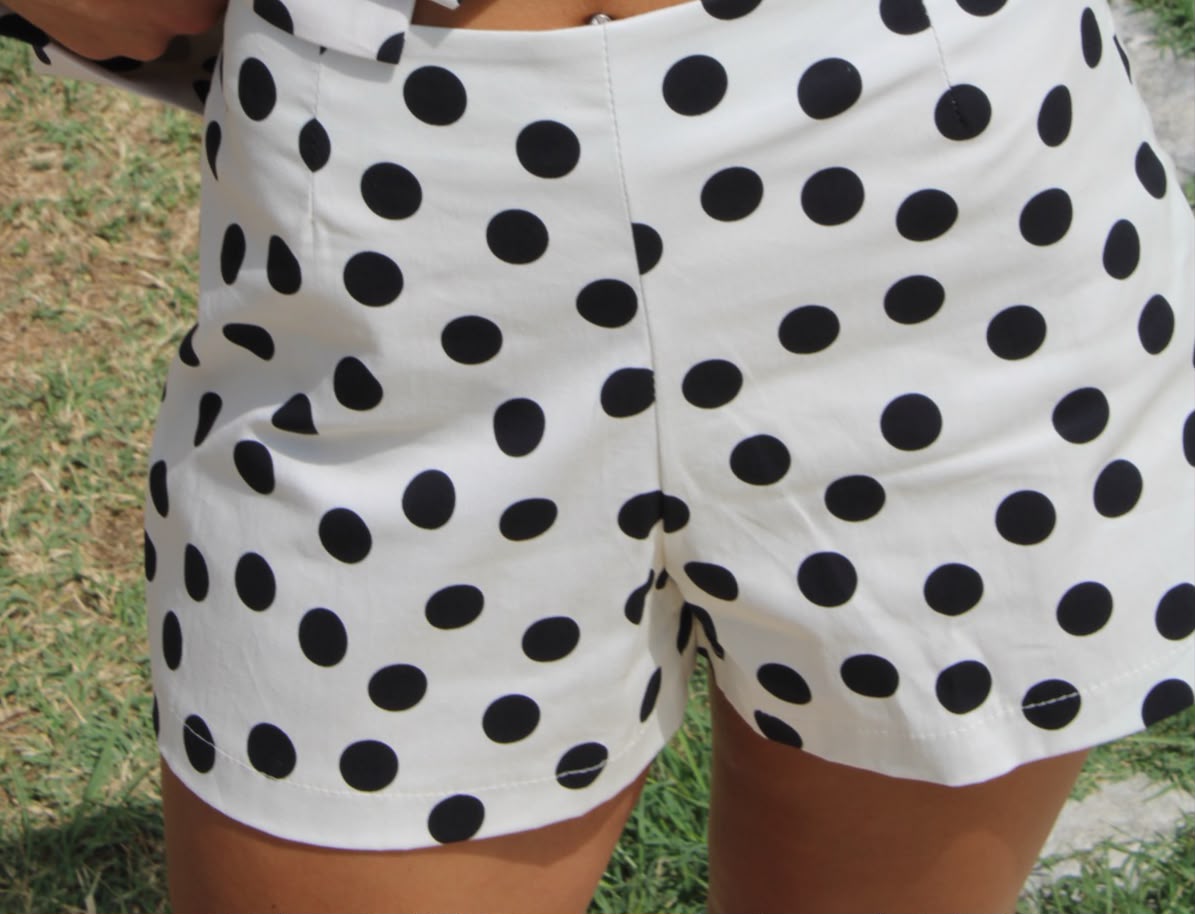 Shorts Pois Retro Chic