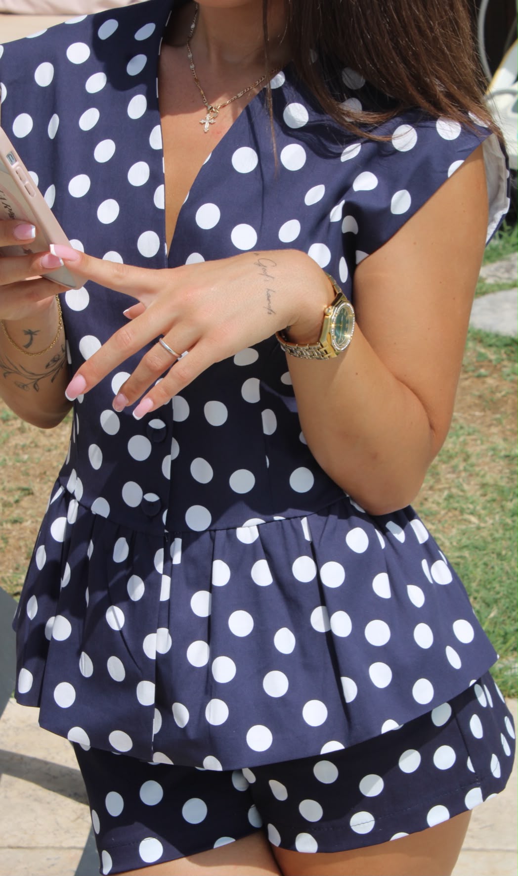 Top Pois Retro Chic